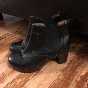 Clarks studded ankle booties